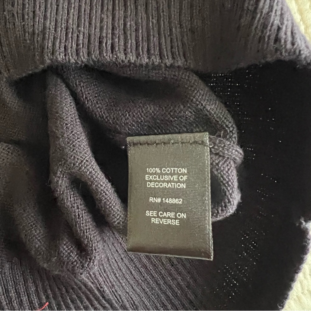 Torrid Black Crew Neck Sweater with Colorful Patches - Picture 5 of 7